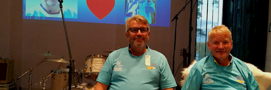 Kuva viime elokuulta Liikunnan aluejärjestöjen yhteisiltä Aluepäiviltä, jossa pidettiin yhteinen eläköitymisjuhla Jari Haapasen ja Heino Lipsasen kunniaksi.